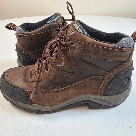 Ariat Brown Waterproof Women's Boots - Picture 3 of 12